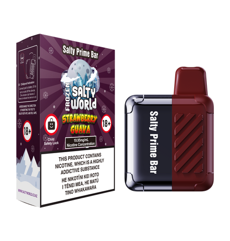 [Ice Edition] Salty Prime Bar Strawberry Guava Disposable Vape